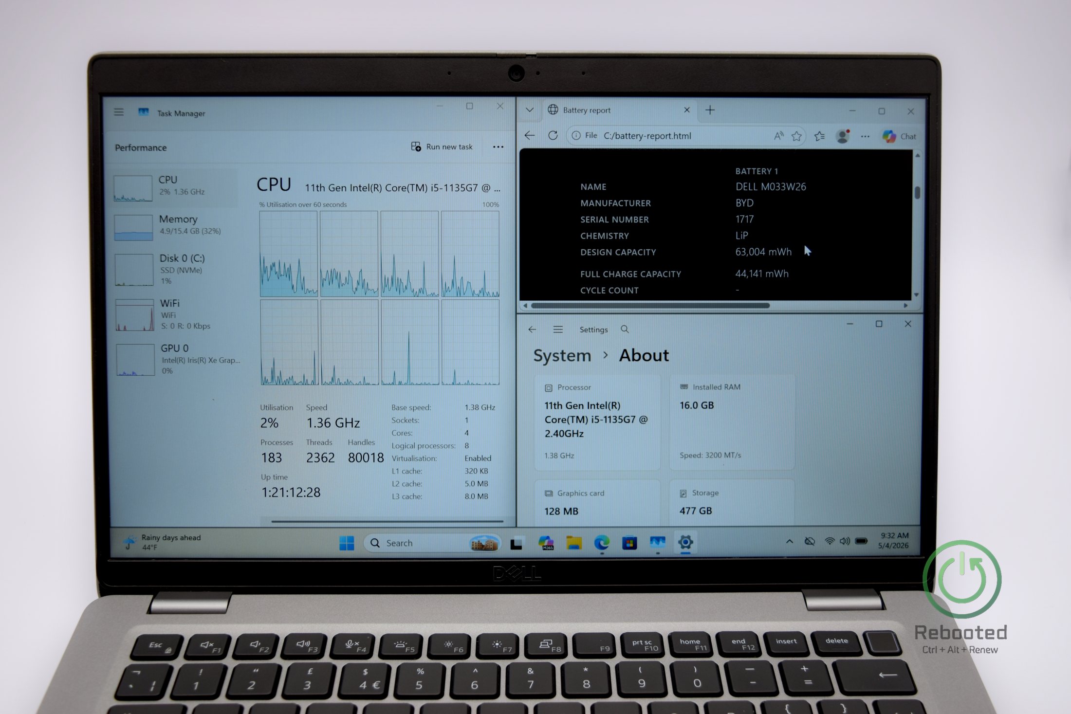 Dell Latitude 5420 product photo with Intel Core i5-1155G7, 16 GB DDR4, view 6