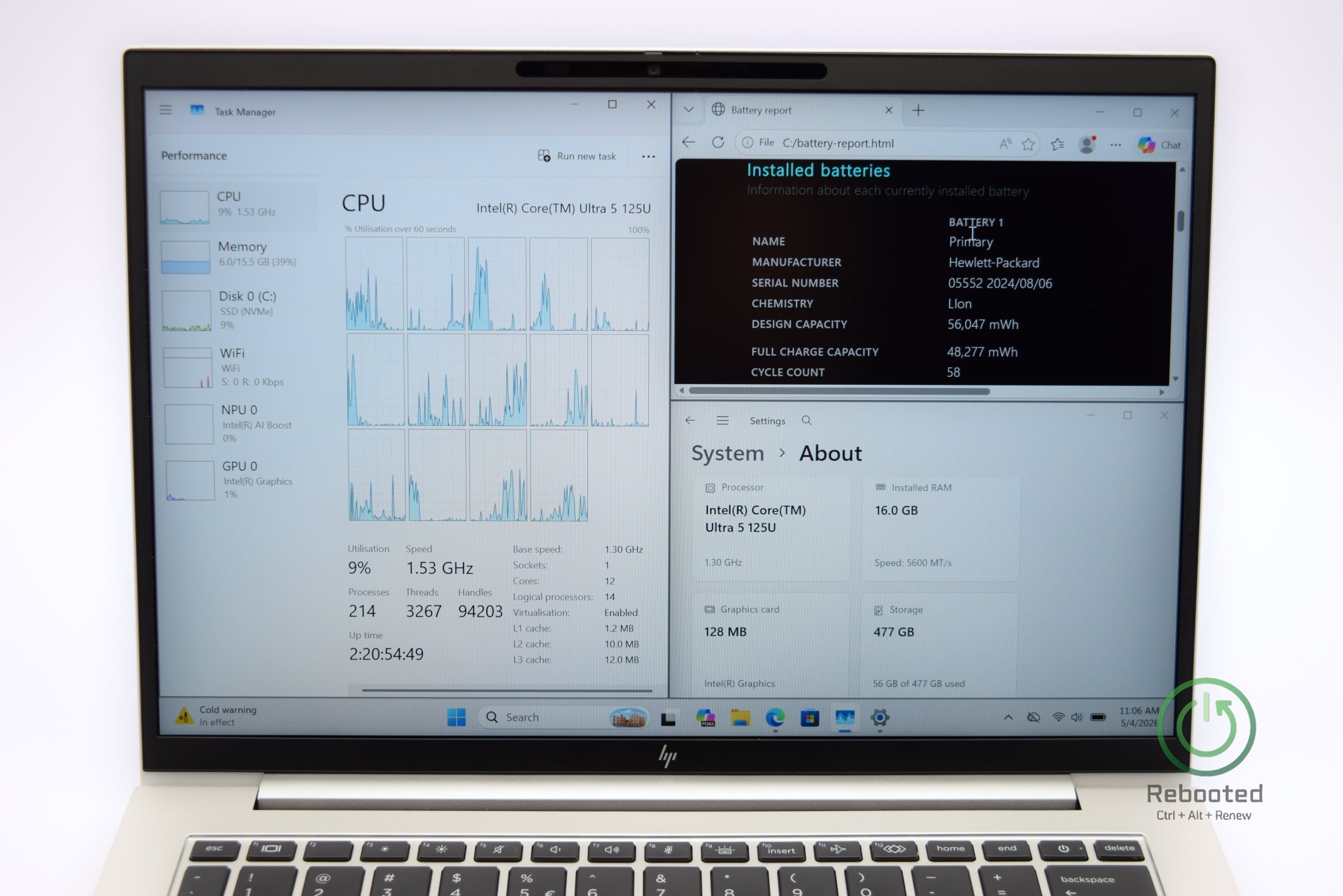 HP EliteBook 840 G11 product photo with Intel Core Ultra 5 125U, 16 GB DDR5, view 5